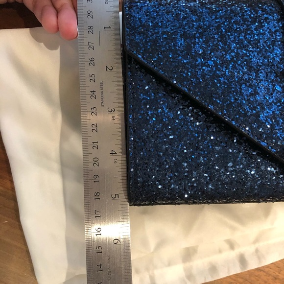 Authentic YSL Blue Glitter Crossbody - Picture 9 of 9